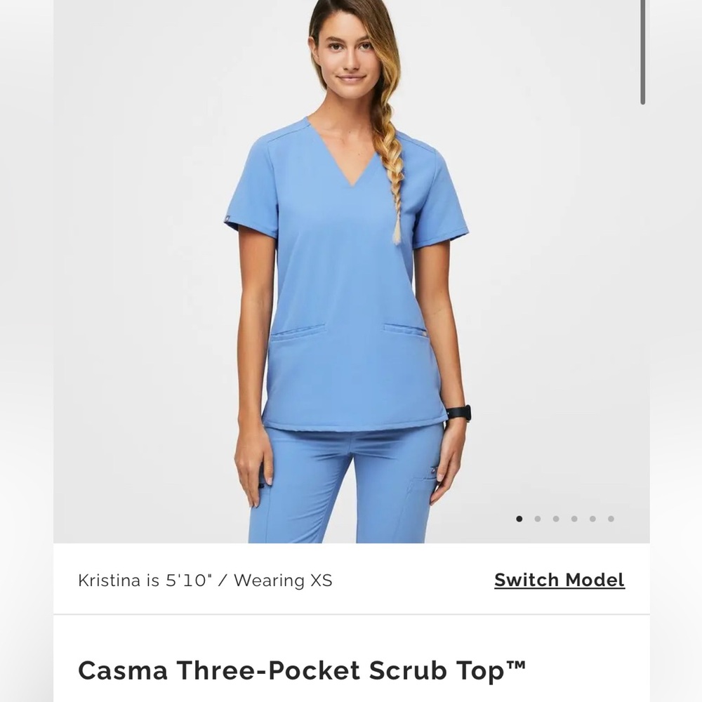 FIGS Casma Three-Pocket Scrub Top Size S